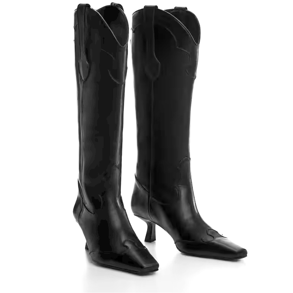 Mango ( MNG ) Cowboy Leather Boots